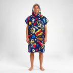 Poncho Comic Navy