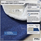 Poncho Comic Navy